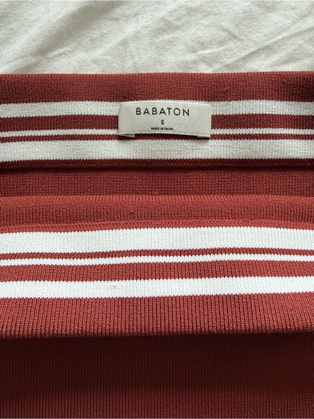 Babaton/Aritzia Rust/Red High-Rise Pencil Skirt - Picture 5 of 5